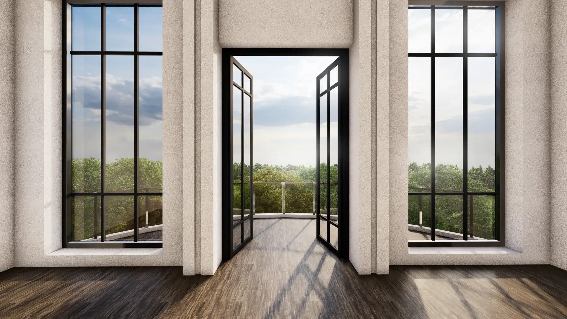 VLX 100 Double Swing / French Door in Palmetto Bay, FL | TruePane Windows & Doors - detail 1