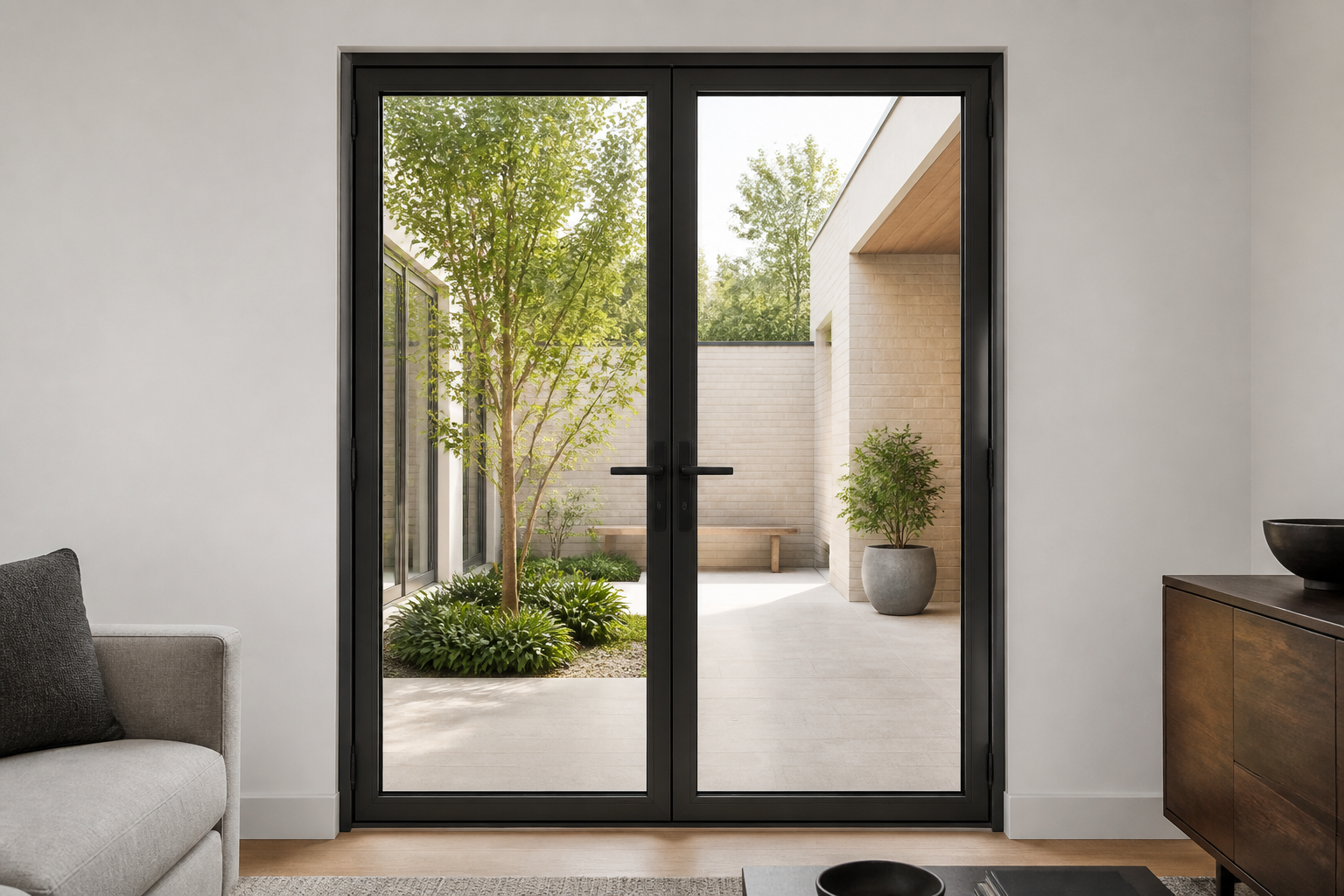 VLX 100 Double Swing / French Door in Palmetto Bay, FL | TruePane Windows & Doors - detail 6