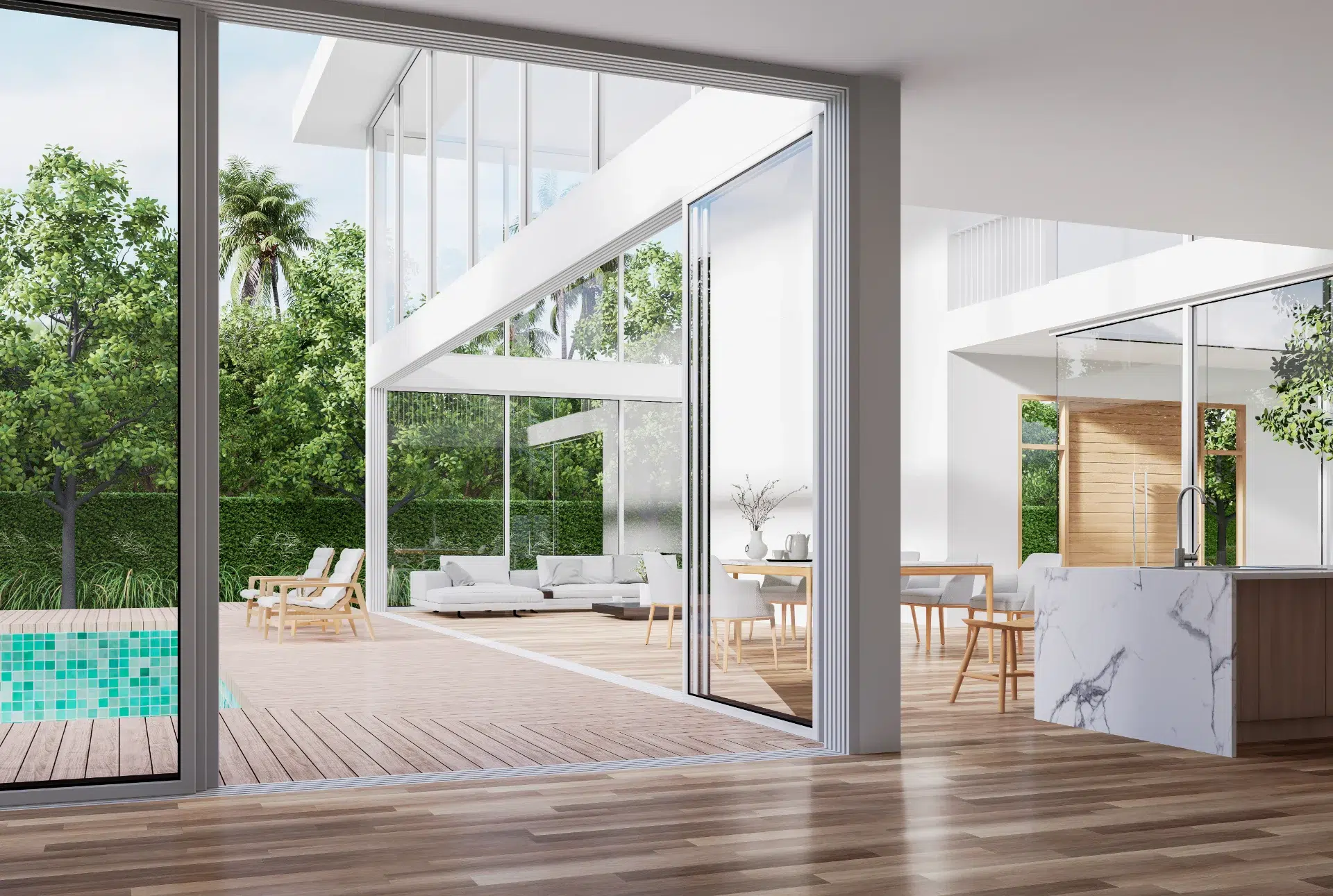 VLX 138 Panoramic Sliding Door in Palmetto Bay, FL | TruePane Windows & Doors - detail 1
